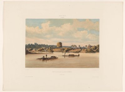 Post Gelderland und Joden Savannah (Flussseite) von jonkheer Jacob Eduard van Heemskerck