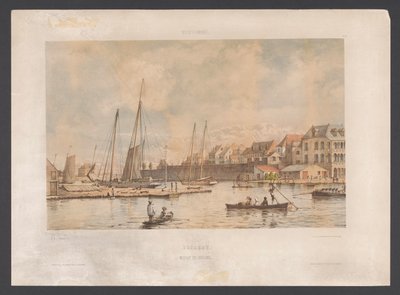 Waaigat und Stadtmauer von Willemstad von jonkheer Jacob Eduard van Heemskerck