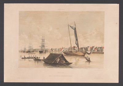 Wasserseite und Reede in Paramaribo von jonkheer Jacob Eduard van Heemskerck