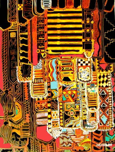 Aborigines-Motiv von linda arthurs