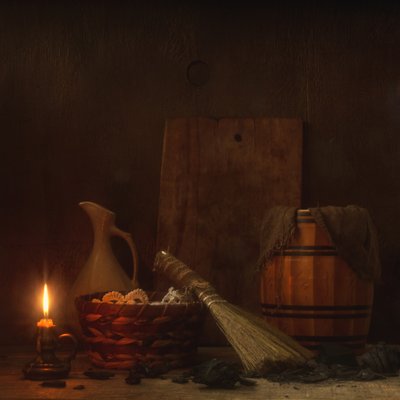 Rustikale Kerze Stillleben von magnola