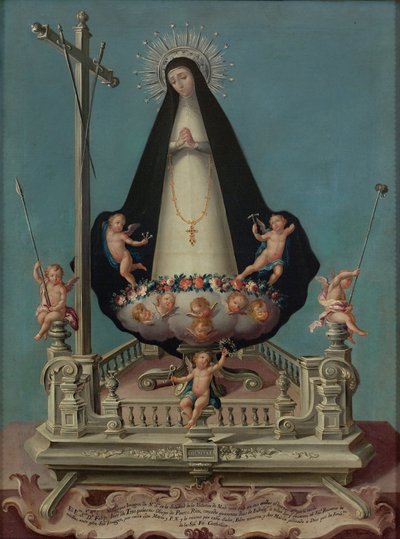Jungfrau der Einsamkeit, aus dem Kloster Mínimos de la Victoria von osé Campeche