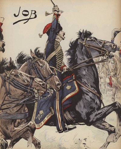 Französischer Kavallerist der Napoleonischen Kriege von pseudonym for Onfray de Breville Jacques Job