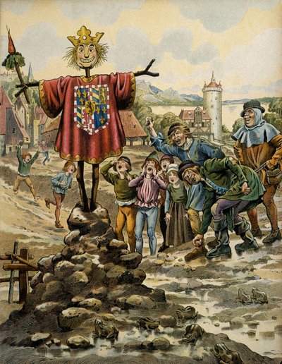 Geschichte Frankreichs im Mittelalter: Die Einwohner von Dinant machten eine Vogelscheuche mit den Armen des Grafen von Charolais (später Karl der Kühne), der die Stadt am 25. August 1466 stürmte. Illustration von Jacques Marie Gaston Onfray de Breville von pseudonym for Onfray de Breville Jacques Job