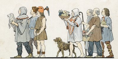 In „Frankreich, seine Geschichte erzählt von G. Montorgueil, illustriert von Job“ 1896. Private Sammlung. von pseudonym for Onfray de Breville Jacques Job