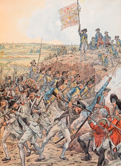 Jacques Marie Gaston Onfroy de Breville dit JOB (1858-1931) - Die Franzosen während der Schlacht von Yorktown im Oktober 1781 während des Unabhängigkeitskrieges, Privatsammlung von pseudonym for Onfray de Breville Jacques Job