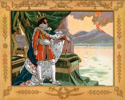 Joachim Murat (1767-1815) König von Neapel im Jahr 1808. Gravur von Jacques Marie Gaston Onfray de Breville dit Job (1858-1931) von pseudonym for Onfray de Breville Jacques Job