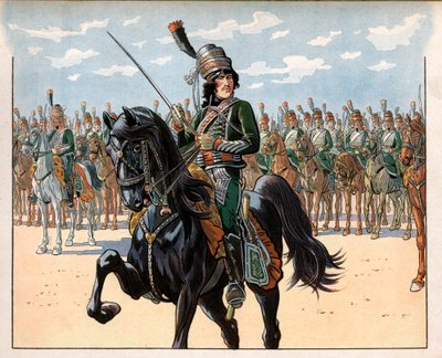 Joachim Murat (1767-1815) dann Oberst während des Italienfeldzugs. Gravur von Jacques Marie Gaston Onfray de Breville dit Job (1858-1931) von pseudonym for Onfray de Breville Jacques Job