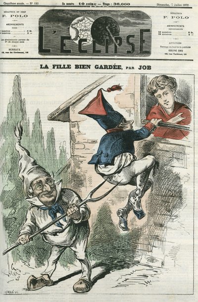 La fille bien gardee. Titelblatt in „L
