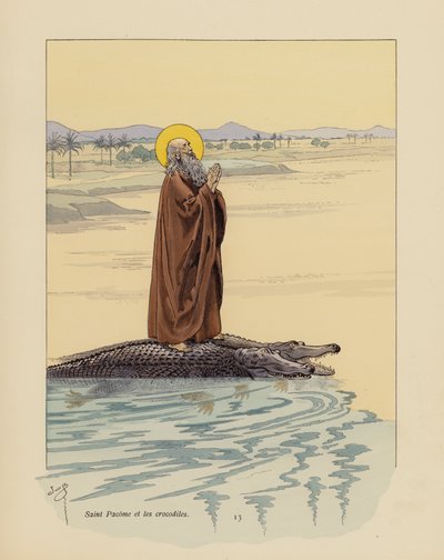 Der heilige Pachomius und die Krokodile von pseudonym for Onfray de Breville Jacques Job