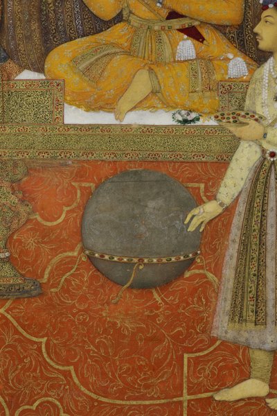 (Detail) aus Kaiser Shah Jahan auf dem Pfauenthron, 1640 von son of Aqa Riza Abid