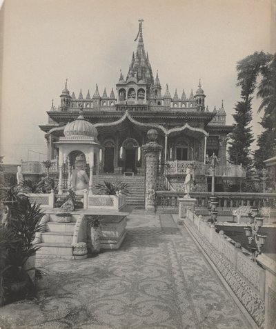 Pareshnath, Jain-Tempel, Kalkutta von studio of A. W. A. Plâté Studio (Ceylonese)
