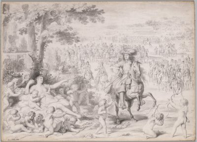 Ludwig XIV. von Venus gefangen von studio of Charles Le Brun