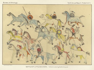 Schlacht Von Little Big Horn Indianer Verlassen Schla 539484