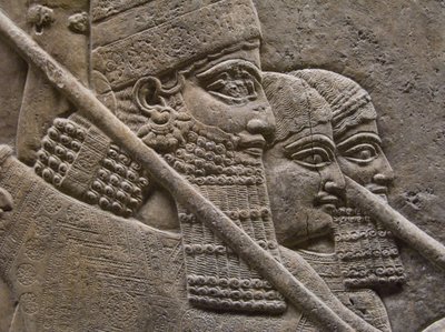 König Ashurnasirpal II. Während einer königlichen Löwenjagd, 7. Jh. BC
