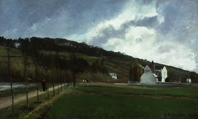 Ufer der Marne im Winter von Camille Jacob Pissarro