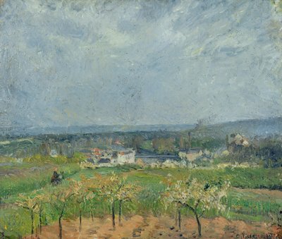 Landschaft in Pontoise, 1877 von Camille Jacob Pissarro
