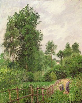 Landschaft, graues Wetter bei Eragny, 1899 von Camille Jacob Pissarro