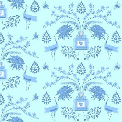 Blauer Blumiger Duft Von Claire Huntley 376504