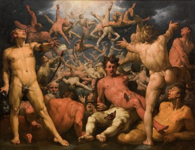 Der Fall der Titanen von Cornelis Cornelisz van Haarlem