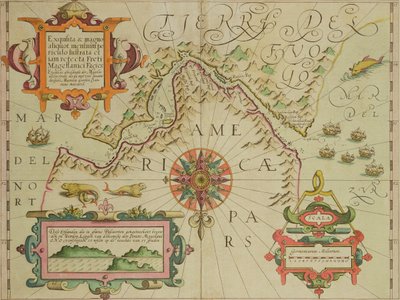 Karte Der Magellanstrasse Patagonien Aus Dem Mercator 415269