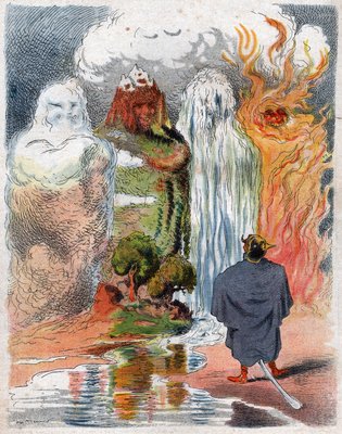 Kaiser Wilhelm II. und die vier Elemente von Felix Del Marle