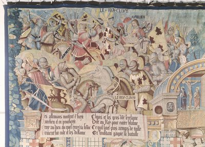 Szenen aus dem Leben des heiligen Remegius (d.553) Detail von Clovis I