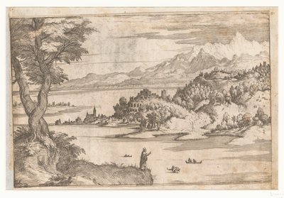 Petrus geht auf dem Wasser Landschaften mit Szenen aus dem Leben Christi (Titel der Serie)