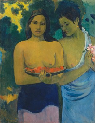 Zwei Frauen Aus Tahiti Von Paul Gauguin 24861