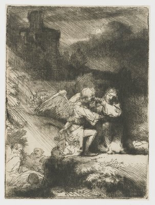 Die Qualen im Garten von Rembrandt van Rijn Kunstdruck