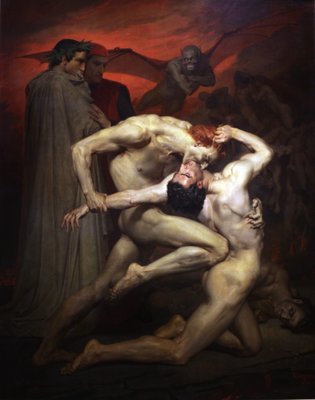 Dante und Virgil von William Adolphe Bouguereau