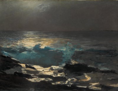 Mondschein, Holzinsellicht, 1894 von Winslow Homer
