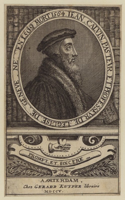Johannes Calvin, französischer Theologe und Pastor der protestantischen Reformation von (after) Dutch School