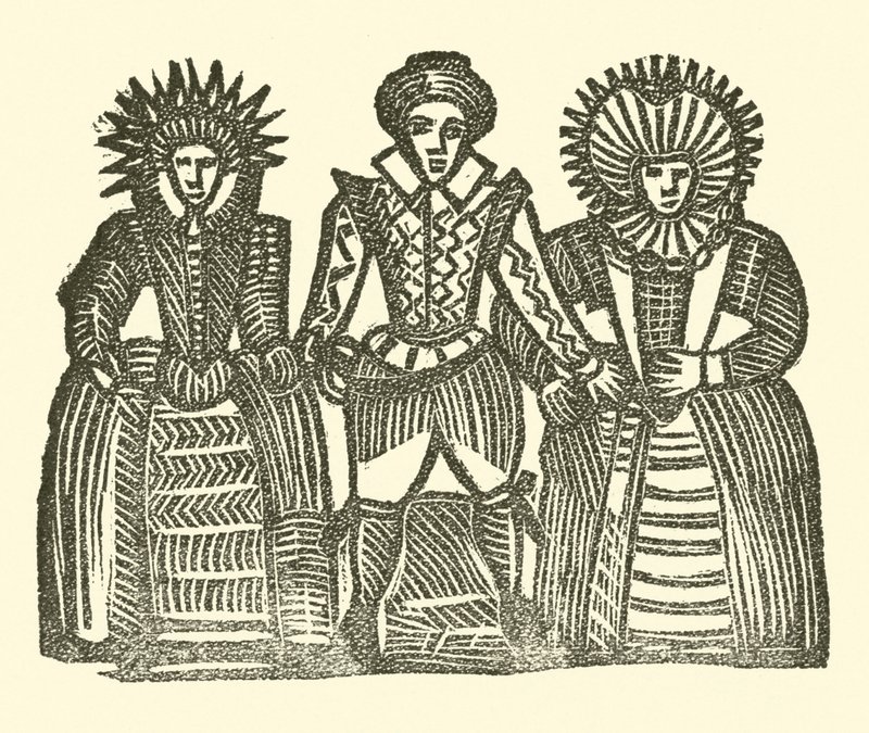 Illustration für The Roxburghe Ballads (Holzschnitt) von (after) English School