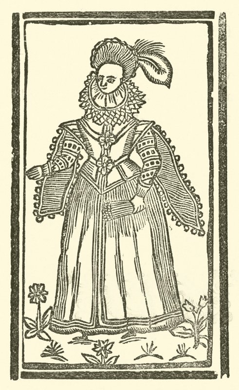 Illustration für The Roxburghe Ballads (Holzschnitt) von (after) English School