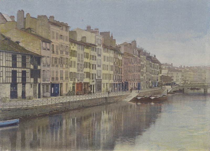 Bayonne, ein Kai der Nive von (after) French Photographer
