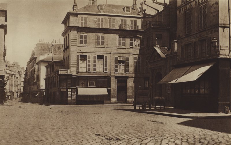 Der Place Saint-Germain-des-Prés und die Rue Bonaparte von (after) French Photographer