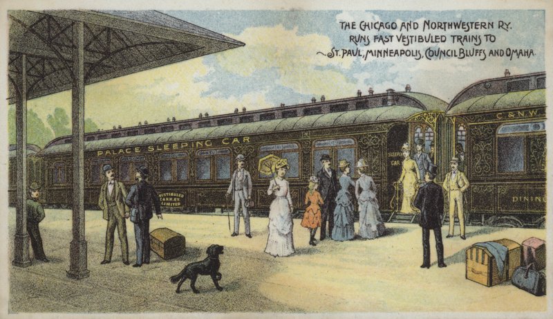 Chicago und Northwestern Railway von American School