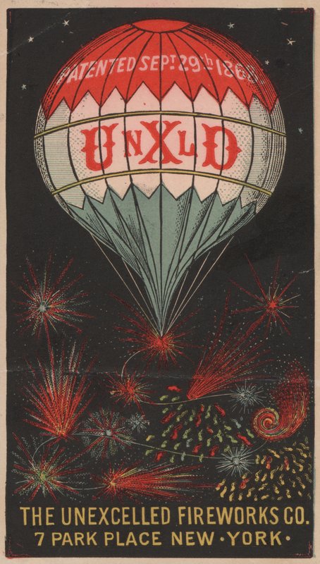 The Unexcelled Fireworks Company, 7 Park Place, New York, USA von American School