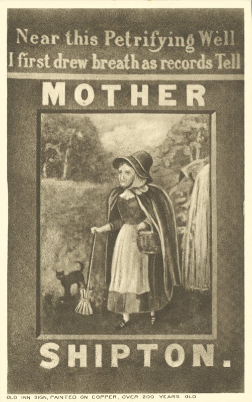 Schild vom Mother Shipton Inn, Knaresborough, Yorkshire von English School