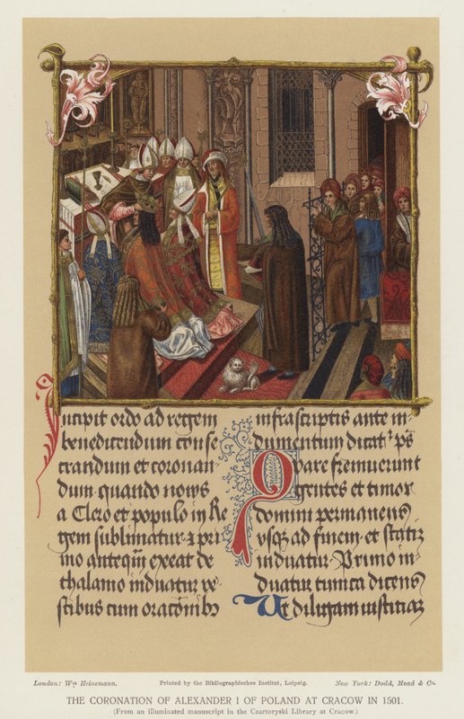 Die Krönung von Alexander I. von Polen in Krakau, 1501 von English School