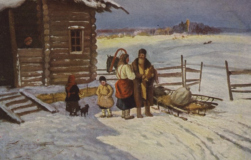 Lemberg. Zurück aus der Stadt, 19. Jahrhundert von Russian School