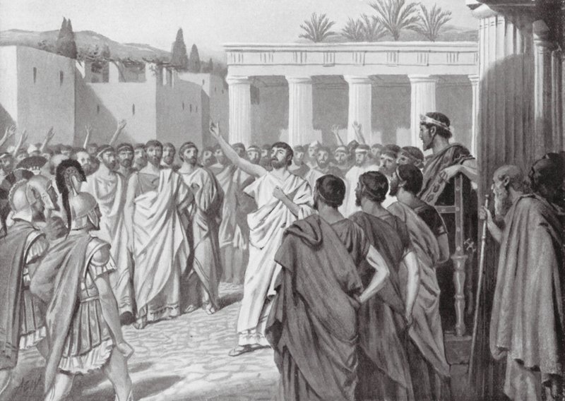 Kongress der peloponnesischen Staaten in Sparta, 432 v. Chr. von A.C. Weatherstone