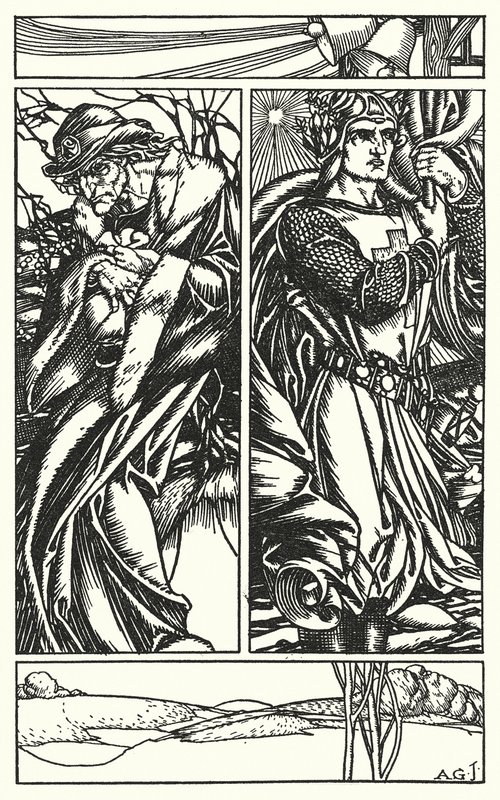 Illustration für Tennysons In Memoriam (Gravur) von A. Garth Jones