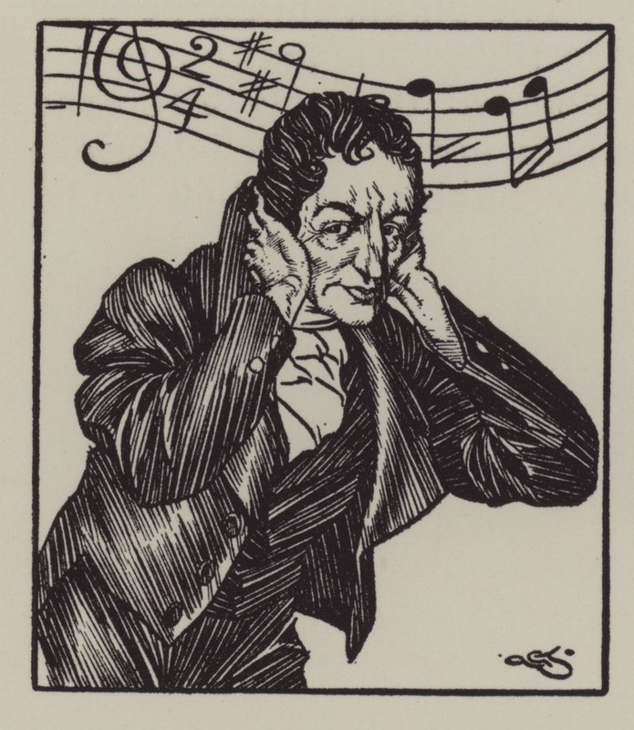 Illustration für Die Essays von Elia von Charles Lamb (Lithographie) von A. Garth Jones