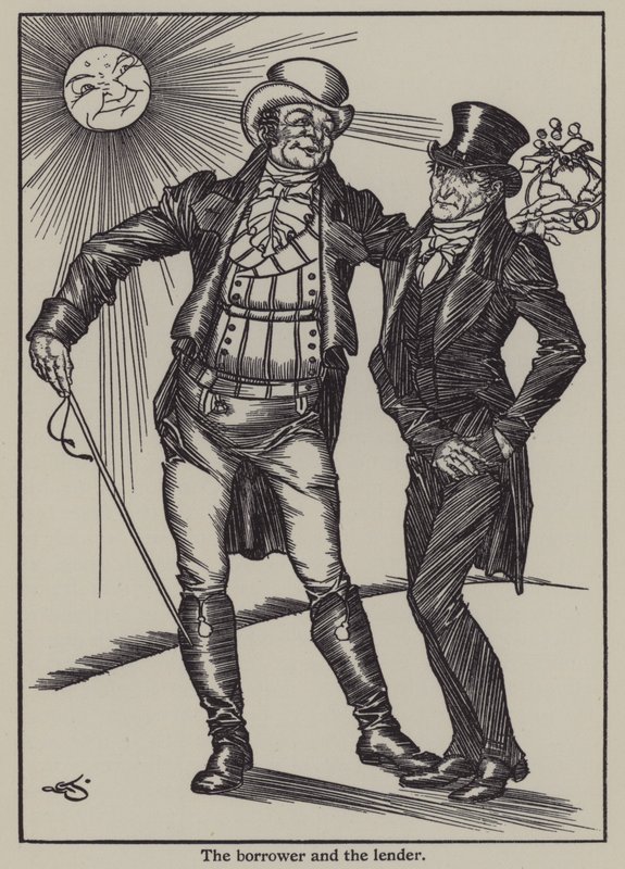 Illustration für The Essays of Elia von Charles Lamb (Lithografie) von A. Garth Jones