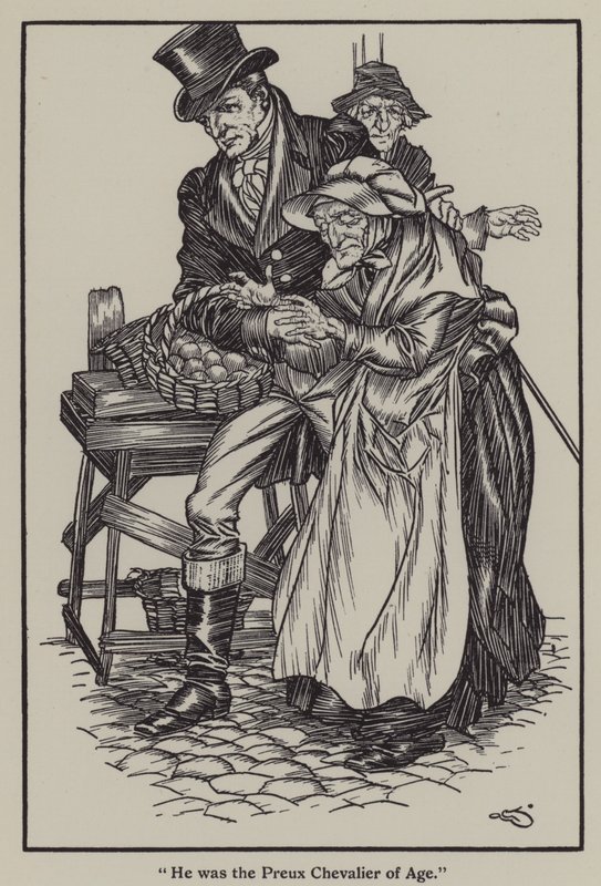 Illustration für The Essays of Elia von Charles Lamb (Lithografie) von A. Garth Jones