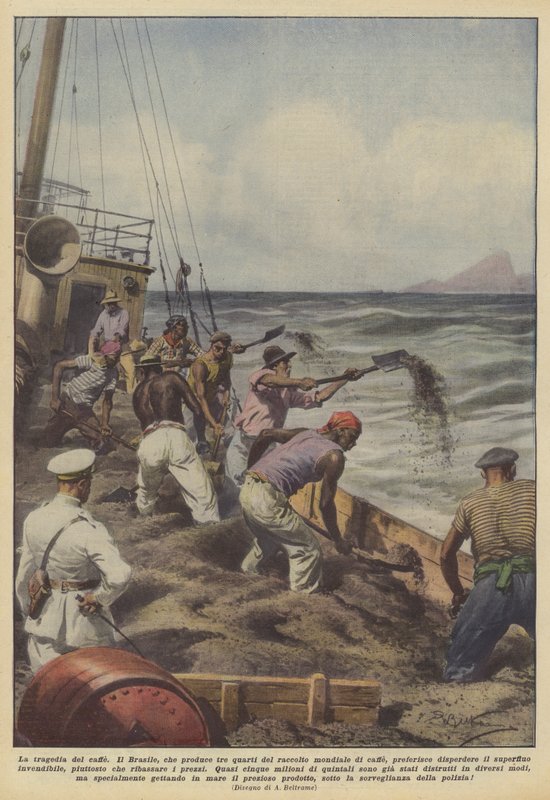 Die Tragödie des Kaffees von Achille Beltrame