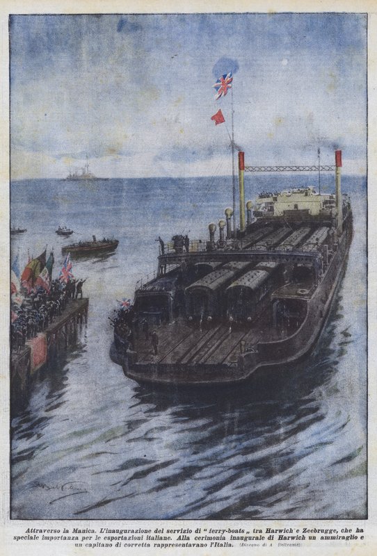 Über den Ärmelkanal von Achille Beltrame