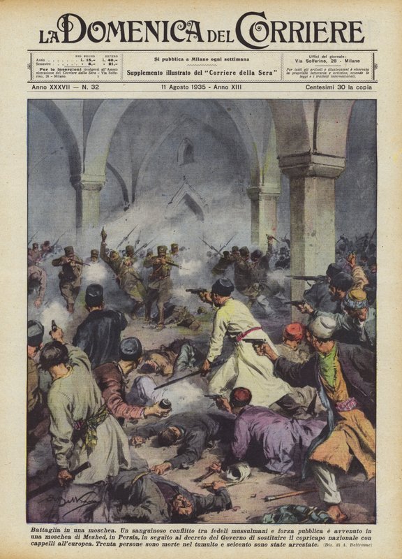 Schlacht in einer Moschee von Achille Beltrame